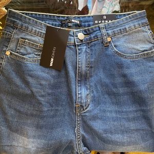 Fashion Nova Super High Rise Destructed Split Hem